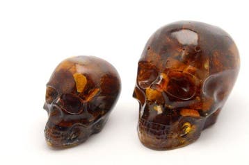 Snijwerk, Skull Memento Mori - 5.5 cm - Natuurlijke