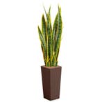 Sansevieria kunstplant, H115cm, Ophalen of Verzenden, Overige soorten, 100 tot 150 cm