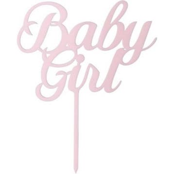 Acryl taart topper Baby Girl of Boy, Verzenden, Nieuw, Taarten of Cupcakes, Versiering