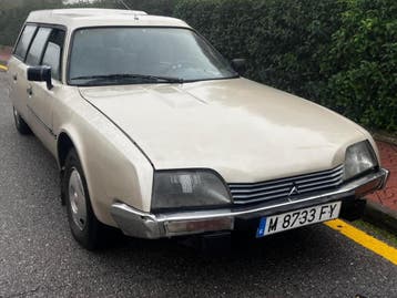 Citroën CX 2.5TD, break, 8 zitplaatsen, roestvrij,OLDTIMER, Auto's, Stof, Gebruikt, Beige, Overige kleuren