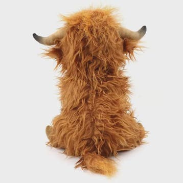 Schattige Pluche Schotse Hooglander Koe Knuffel - 25cm - Cad, Verzenden, Nieuw