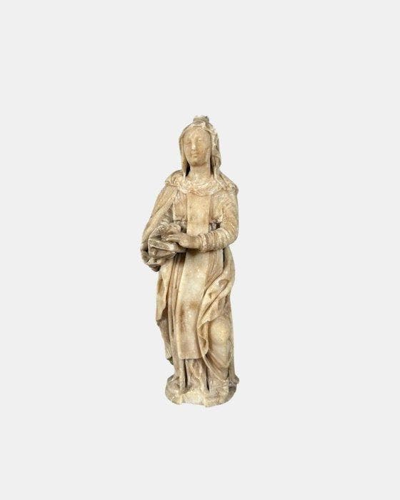 sculptuur, Sainte Anne - 26 cm - Albast, Antiek en Kunst, Antiek | Overige Antiek