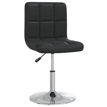 vidaXL Eetkamerstoel kunstleer zwart, Verzenden, Nieuw, Zwart