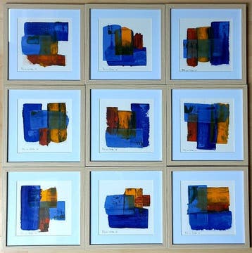 Rob van Oosten - Negen abstracte werken