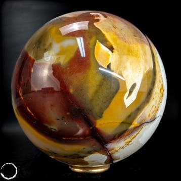 Zeldzame natuurlijke topkwaliteit mookaïet Sphere- 1204.64 g