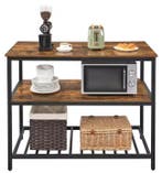 Keukenplank met Werkblad – 3 Lagen en Stalen Frame 120×60×90, Verzenden, Nieuw