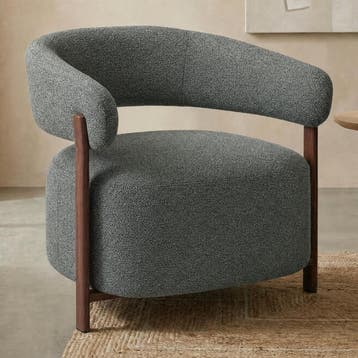 *WOONWINKEL* Groene Fauteuil Met Ronde Rugleuning, Verzenden, Nieuw, Stof