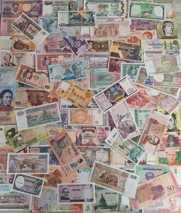 Wereld. - 100 banknotes - various dates (Zonder