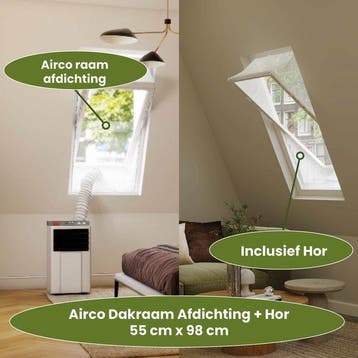Airco Dakraam Afdichting met Hor – 55 x 98 cm – Geschikt voo, Witgoed en Apparatuur, Verzenden, Nieuw