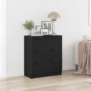 Sidetable Modern Zwart | Laatste Stuk!, Zo goed als nieuw, Modern, minimalistisch, Met lade(s), 25 tot 50 cm