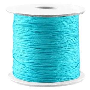 2meter macramé draad Cyaan blue  0,7 mm (Macramé koord), Ophalen of Verzenden, Nieuw, Draad