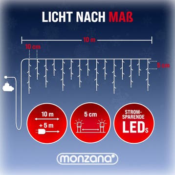 Lichtgordijn 400 LED Kerstdeco Warmwit 15 Meter (Interieur), Diversen, Verzenden, Nieuw