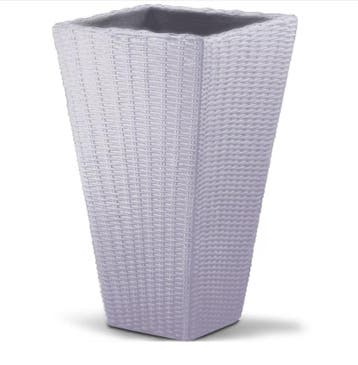 Bloempot Zand Polyrattan Optiek 70x40x40cm (Plantenbakken), Verzenden, Nieuw