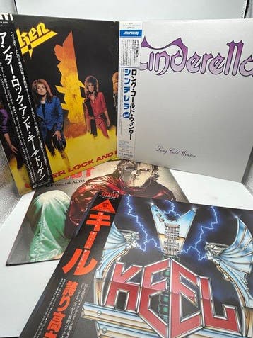 Dokken / Cinderella / Keel / Quiet Riot - 4 Japanese LPs –, Nieuw in verpakking