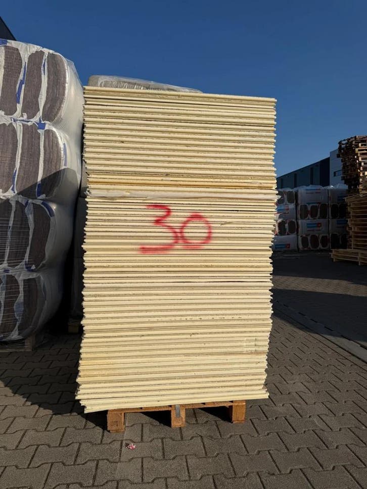B-keus pur isolatieplaat 2-zijdig alucraft 1200x1000x30mm TG, Doe-het-zelf en Verbouw, Isolatie en Afdichting, Minder dan 4 cm