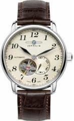 Zeppelin 7666-5 LZ 127 Graf Zeppelin automatisch horloge, Overige merken, Staal, Verzenden, Polshorloge