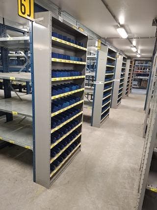 4x Magazijnstelling, Zakelijke goederen, Kantoor en Winkelinrichting | Magazijn, Stelling en Opslag