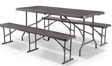 Opvouwbare Picknickset 180 cm – Tafel met 2 Banken Buiten, Verzenden, Nieuw