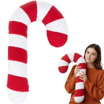 Ruhhy Zachte kerstdecoratie snoepstok – rood-wit kussen v., Diversen, Ophalen of Verzenden, Nieuw