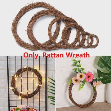 Natuurlijke Rotan Krans - 8-30cm - Kerst, Feest & Decoratie, Verzenden, Nieuw