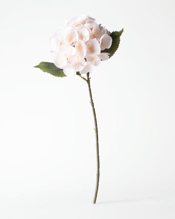HEMA Kunstbloem hortensia 55cm wit, Verzenden