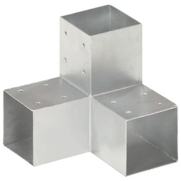 vidaXL Paalverbinding Y-vorm 91x91 mm gegalvaniseerd metaal, Tuin en Terras, Palen, Balken en Planken, Verzenden, Nieuw