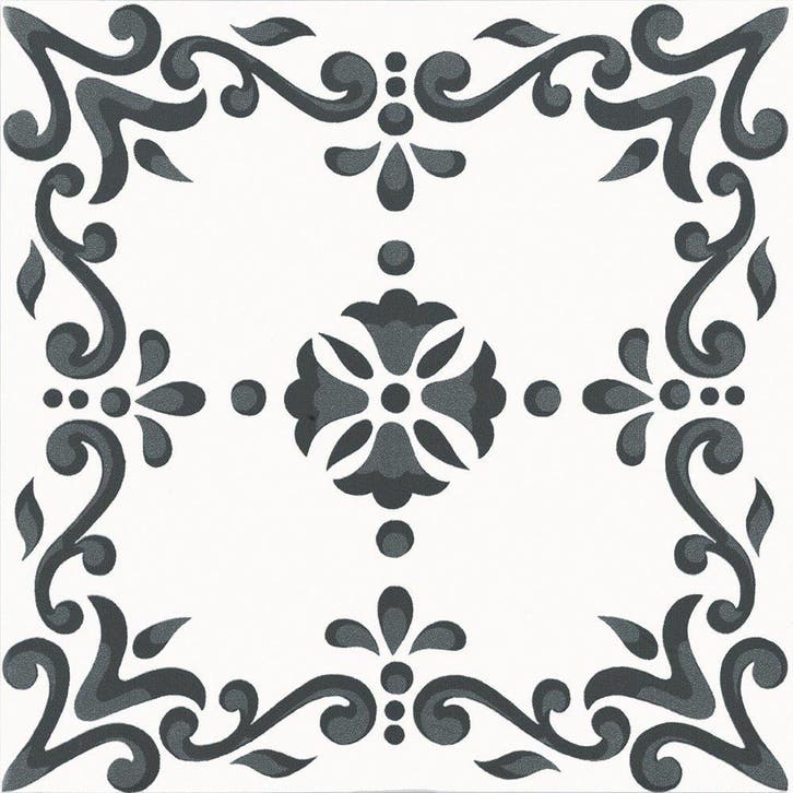 Vloertegel/Wandtegel Terre Decortegel Bene Zwart 20x20, Doe-het-zelf en Verbouw, Tegels, 20 tot 40 cm, 20 tot 40 cm, 10 m² of meer