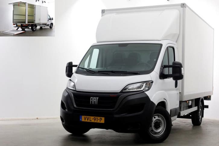 Fiat Ducato 35H 2.2 MultiJet 160pk Automaat Bakwagen met laa, Auto's, Bestelauto's, Dealer onderhouden, Lease, Automaat, Financial lease