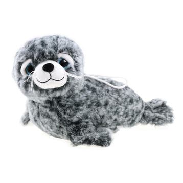 Creation zeehond knuffel - pluche - grijs/wit - 25 cm, Verzenden, Nieuw