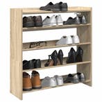 vidaXL Schoenenrek 80x25x81 cm bewerkt hout sonoma, Verzenden, Nieuw