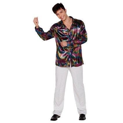 Disco blouse Nigel, Kleding | Heren, Carnavalskleding en Feestkleding, Nieuw, Ophalen of Verzenden