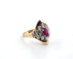 Ring - 18 karaat Geel goud, Witgoud - 2.40ct. tw. Robijn -, Nieuw