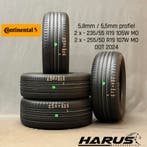 235/55/19 255/50/19 Continental zomerbanden 5,5/5,8mm 4X, 19 inch, Gebruikt, 255 mm, Ophalen of Verzenden