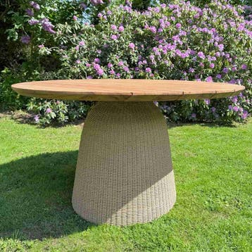 Ronde tuintafel Ubud Column -  150 cm, Ophalen of Verzenden, Nieuw, Rond