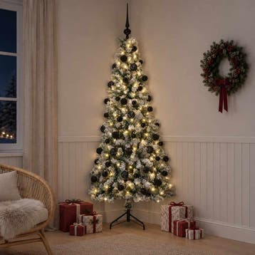 vidaXL Kunstkerstboom met kerstbal 180 cm 300 LEDs Warmwit, Diversen, Verzenden, Nieuw