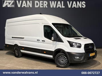 Ford Transit | 2.0 TDCI 131pk L4H3 Euro6 Airco | Camera |, Gebruikt, Euro 6, Wit, Dealer onderhouden