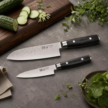 Yaxell Ran Messenset – Giftset – 2-delig – Santoku 16,, Ophalen of Verzenden, Nieuw, Overige materialen