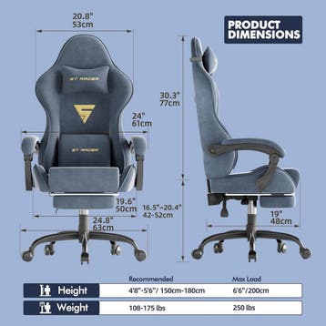 Ergonomische Bureaustoel -  Office Chair - Gamestoel - Volwa, Verzenden, Zo goed als nieuw