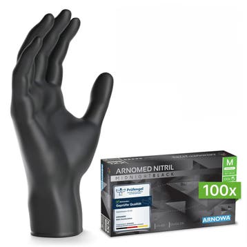 GGM Gastro | (10 stuks) ARNOWA | Wegwerpnitril handschoenen, Verzenden, Zwart, Nieuw, Werkschoenen