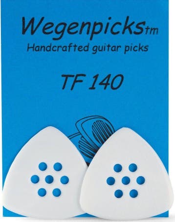 Wegen TF 140 Triangular Plectrum - 1.40 mm - Wit - Set van 2, Muziek en Instrumenten, Ophalen of Verzenden, Nieuw, Elektrische gitaar