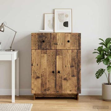 vidaXL Dressoir Oud hout 66 x 34,5 x 90 cm Bewerkt hout, Verzenden, Nieuw, Overige houtsoorten, Minder dan 50 cm