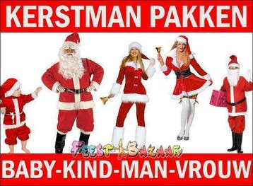 Kerstmanpak & Kerstvrouw pakje | Ruim en Goedkoop aanbod!, Ophalen of Verzenden, Nieuw