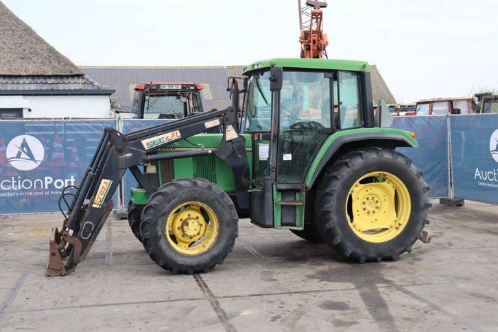 Veiling: Tractor John Deere 6100 Diesel 106pk 2013 met voorl, Zakelijke goederen, Agrarisch | Tractoren, Gebruikt, John Deere