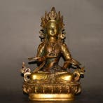 Beeld, Vajra Buddha Statue - 21 cm - Koper