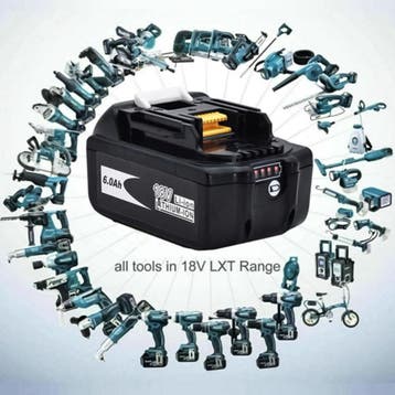 ACTIE - SET 2 ACCUS 6.0Ah + ENKELE LADER voor LXT Makita, Verzenden, Nieuw