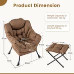 2dekans | coast Fauteuil met Kruk – Relaxstoel met, Ophalen of Verzenden, Zo goed als nieuw