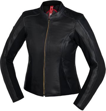 IXS Aberdeen Dames Zwart Leren Motorjas, Nieuw met kaartje, Verzenden, Jas | leer, IXS