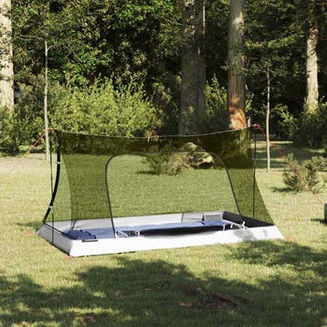 vidaXL Binnentent 1-persoons Zwart Met gaasdoek, Caravans en Kamperen, Tenten, Verzenden, Nieuw, Tot en met 2