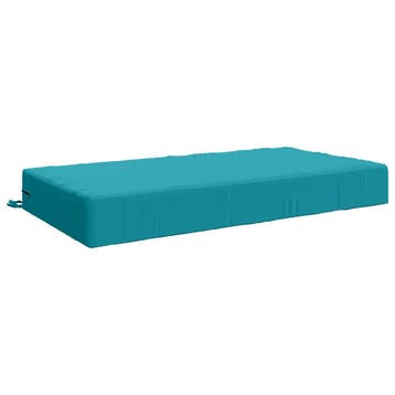 vidaXL Zitkussen SOEST 100% Polyester Turquoise 120 x 60 x, Verzenden, Nieuw