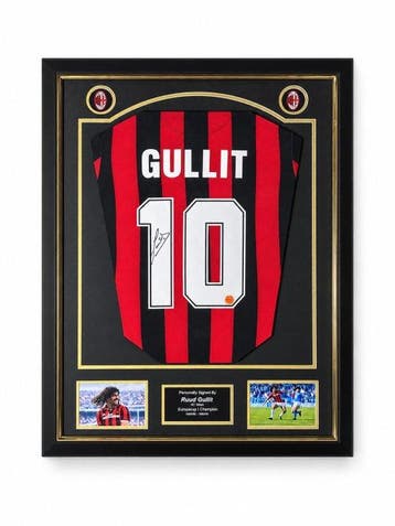 AC Milan - Europese voetbal competitie - Ruud Gullit Signed, Nieuw